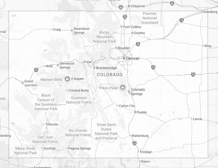colorado state map