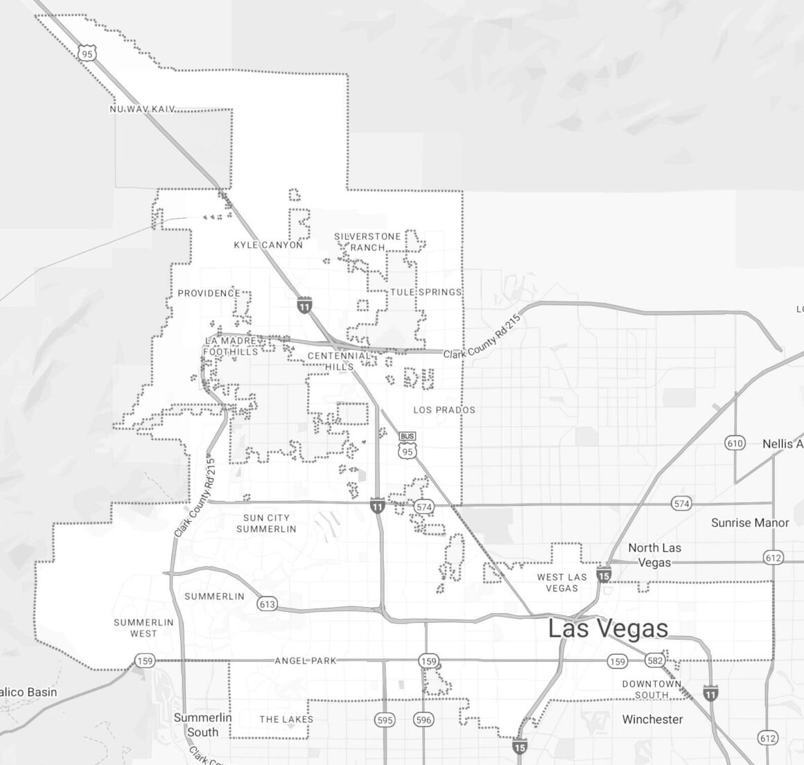 las vegas map