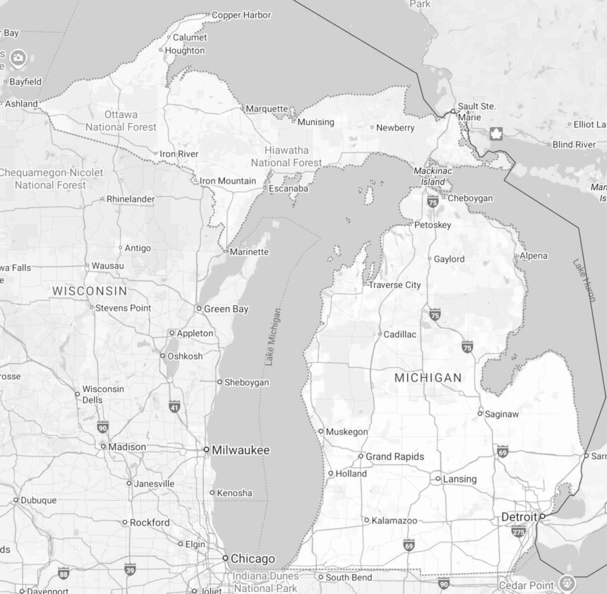 michigan state map