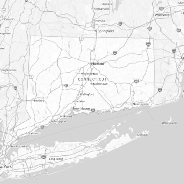 connecticut state map