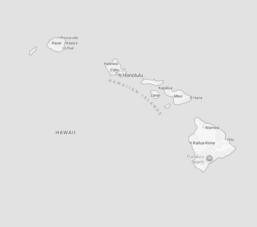 hawaii state map