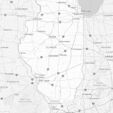 illinois state map