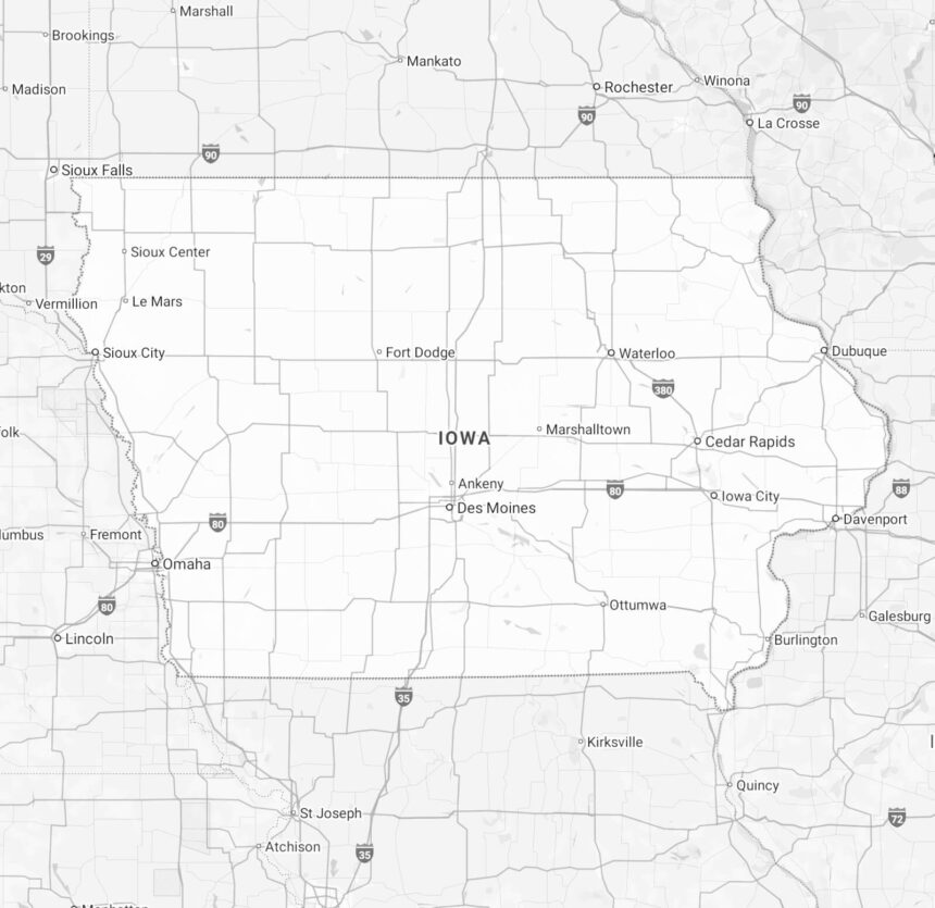 iowa state map
