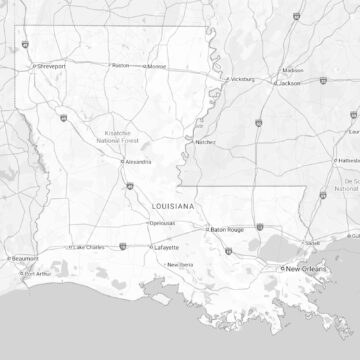 louisiana state map