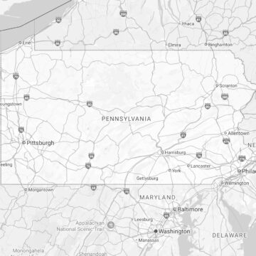 pennsylvania state map