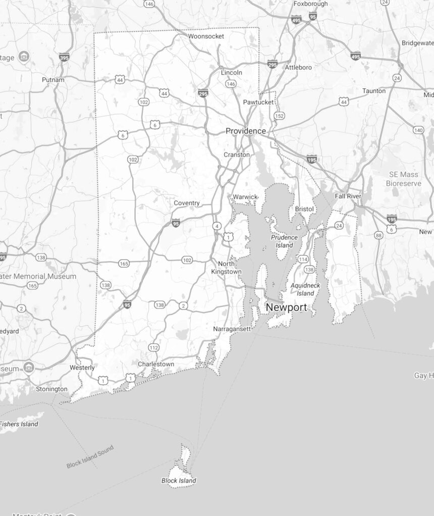 rhode island state map