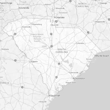 south carolina state map