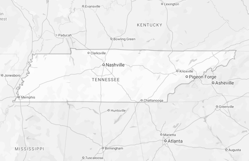 tennessee state map